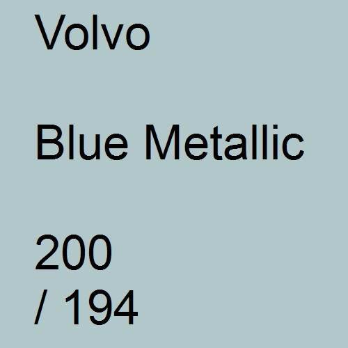 Volvo, Blue Metallic, 200 / 194.